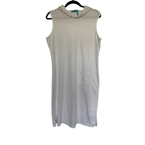 Fresh Produce Sleeveless Hooded Coverup Dress, M - Picture 1 of 5
